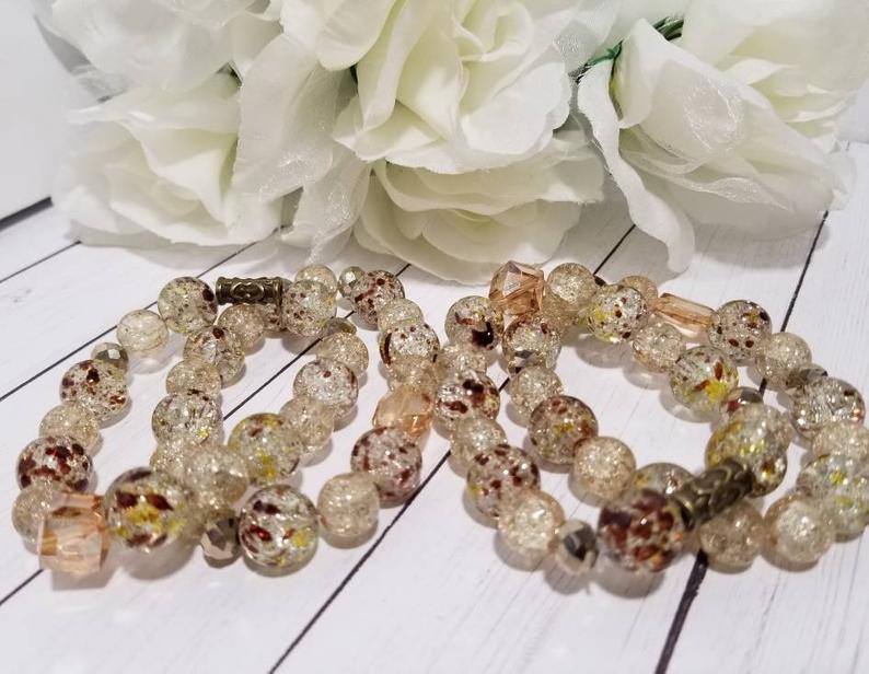 Rhode Island Novelty 7" Metallic Candy Replica Stretch Bracelet